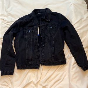 Black jean jacket